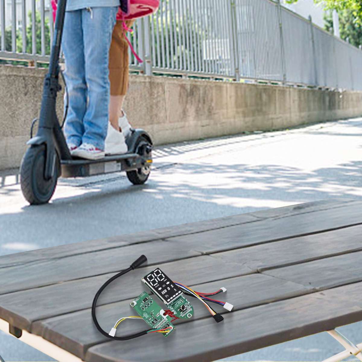 Scooter Dashboard Compatible With For Ninebot F2 Models Aluminum Design