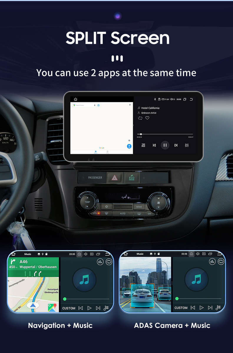 10.33" Android For Mitsubishi Outlander 2012-2018 Carplay Car Radio GPS WIFI SWC