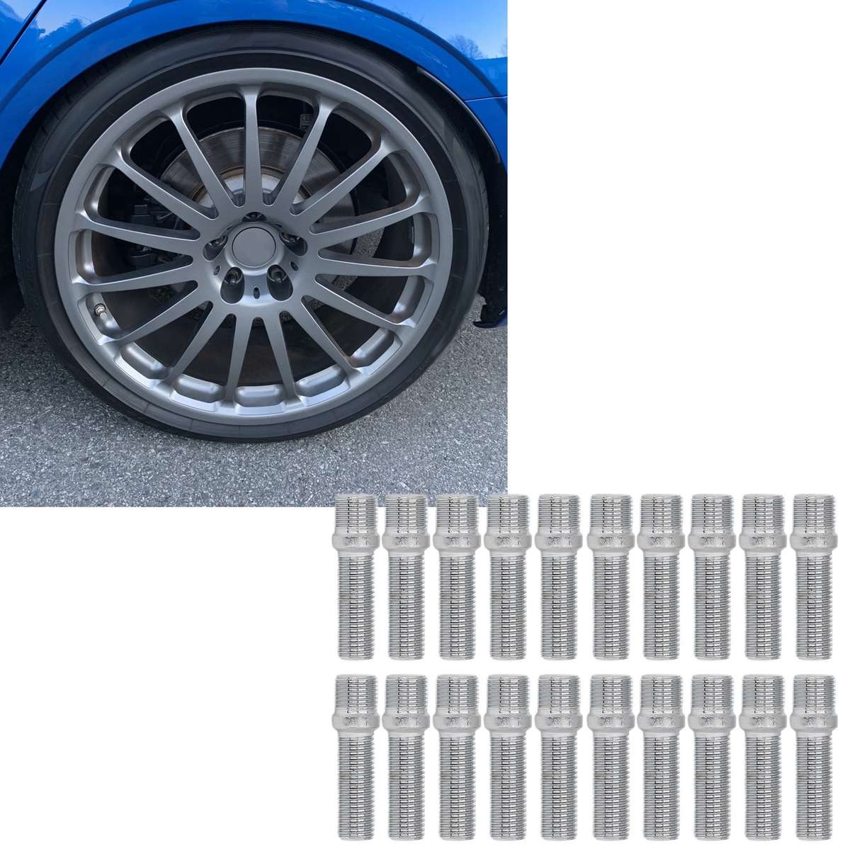 20Pcs Wheel Stud Conversion Screw Adapter 32mm Shank For S4 S CHW