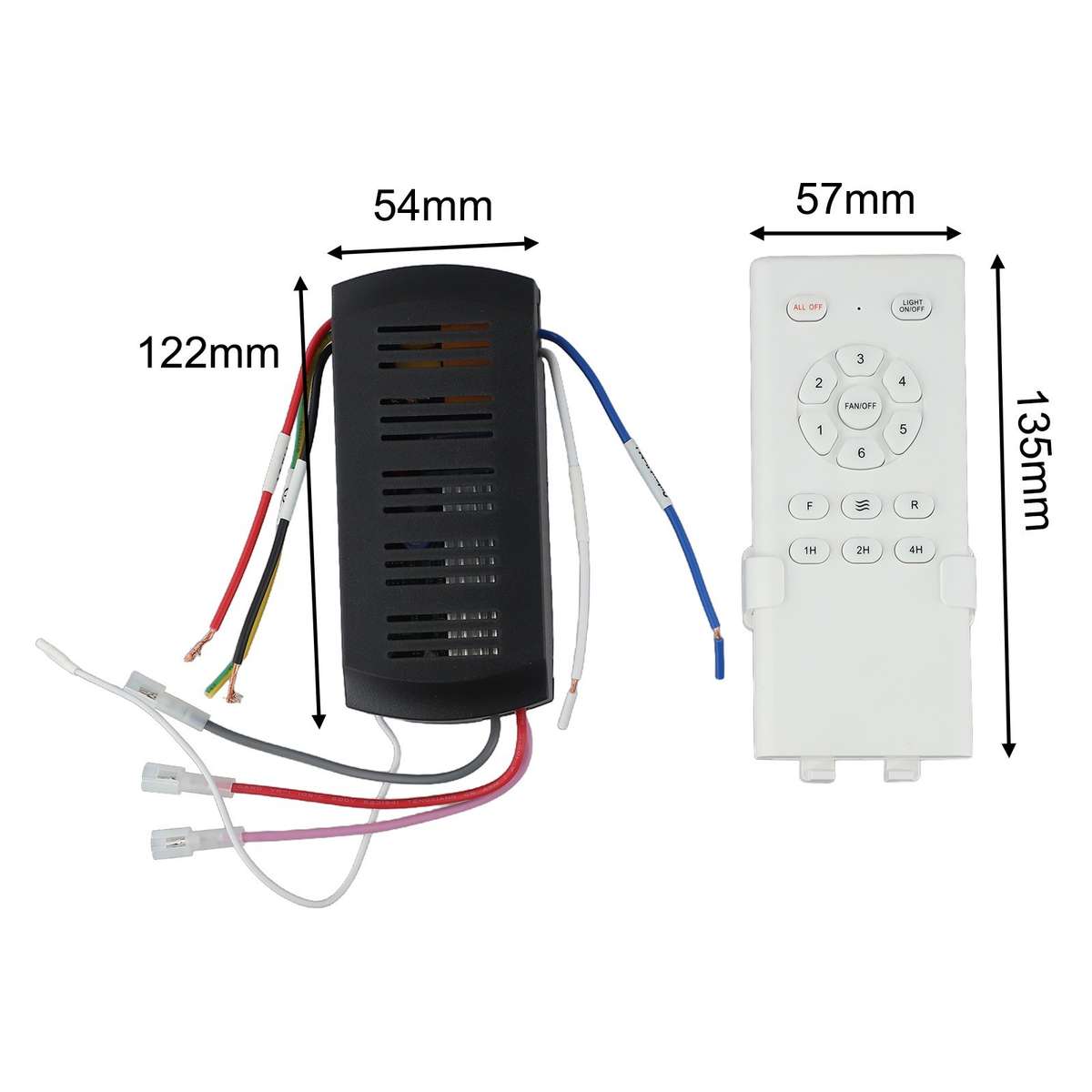 Remote Control Kit For Ceiling Fans With Light And Timer Functionality