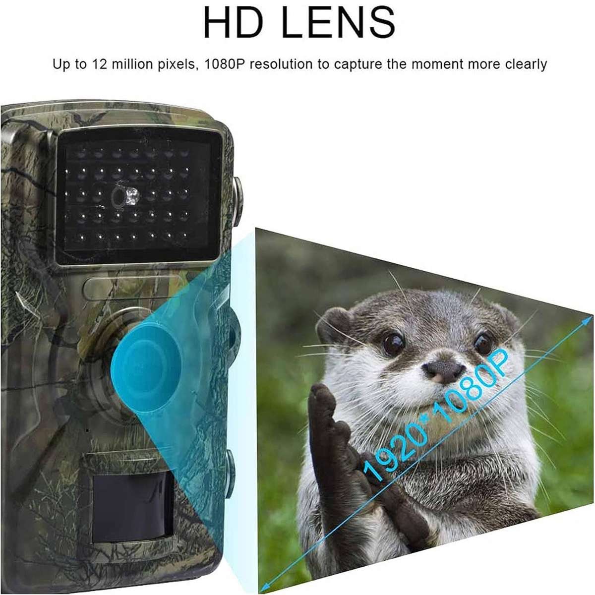 High Resolution Hunting Trail Camera 16MP Fast Trigger Speed Waterproof
