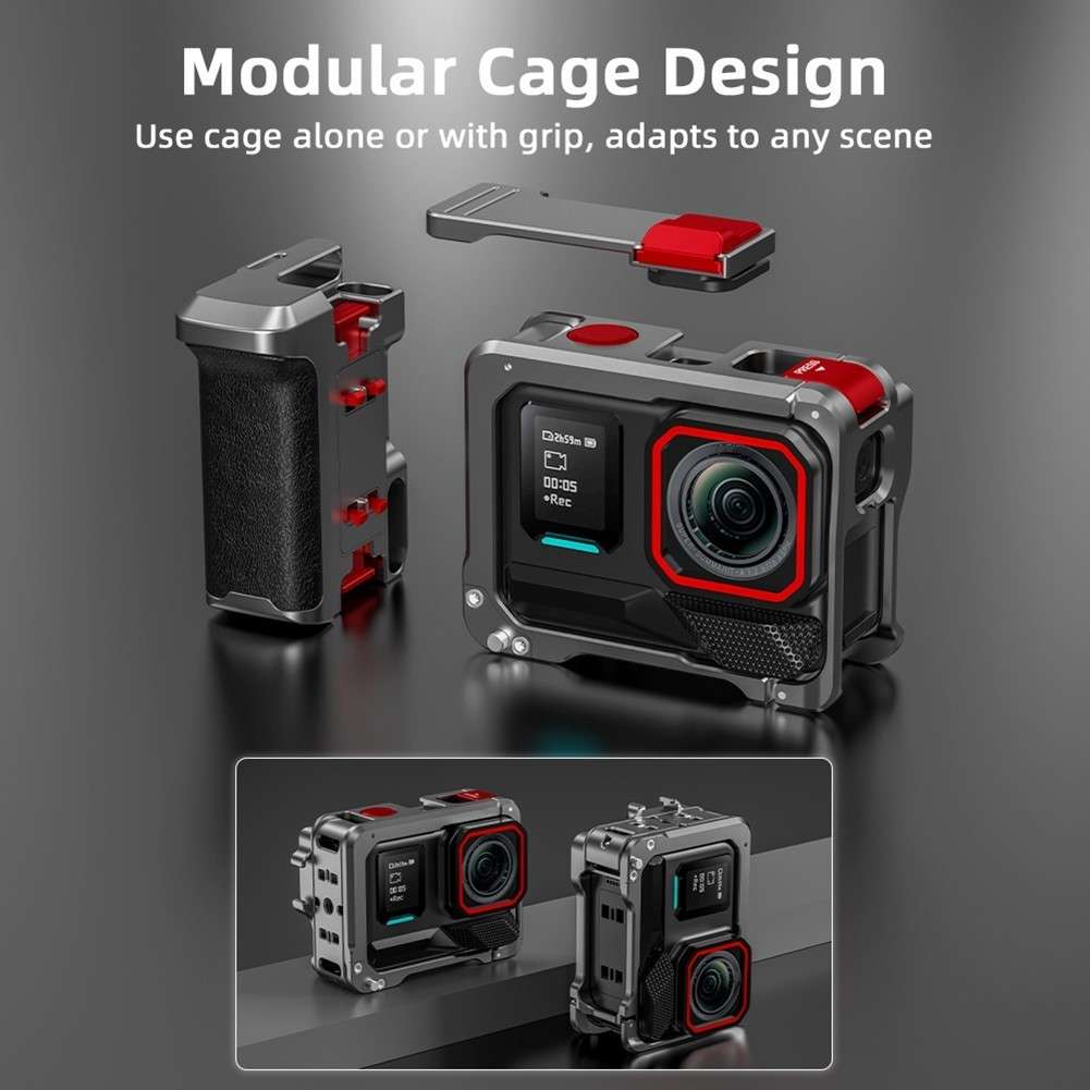 For Insta360 AcePro/2 Street Photography Handle: Portable Non-Slip Grip