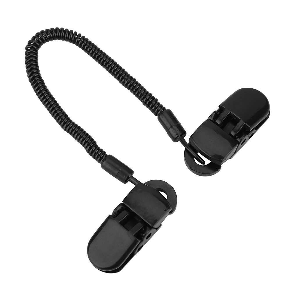 3pcs Black Cap Retainer Hat Clip For Fishing Apparel Keeper Holder And Coil CW