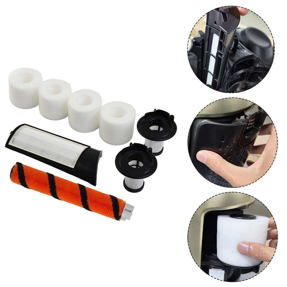 Vacuum Filter Brush Roller Set For Shark Pro Powered Lift-Away Cordless