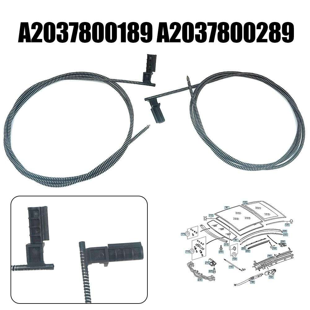 Premium Front Sunroof Cable Set For Mercedes C W203 Coupe Improved Heat Sink