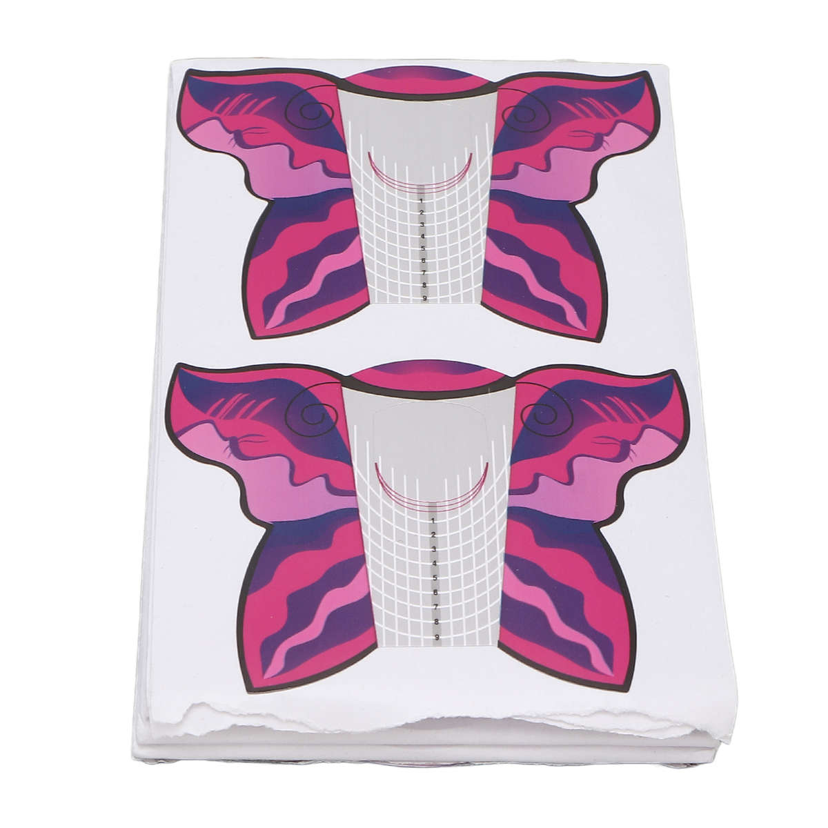 100pcs Nail Form Extension Stickers Self Adhesive Nail Tips Guide Sticker Ma CHW