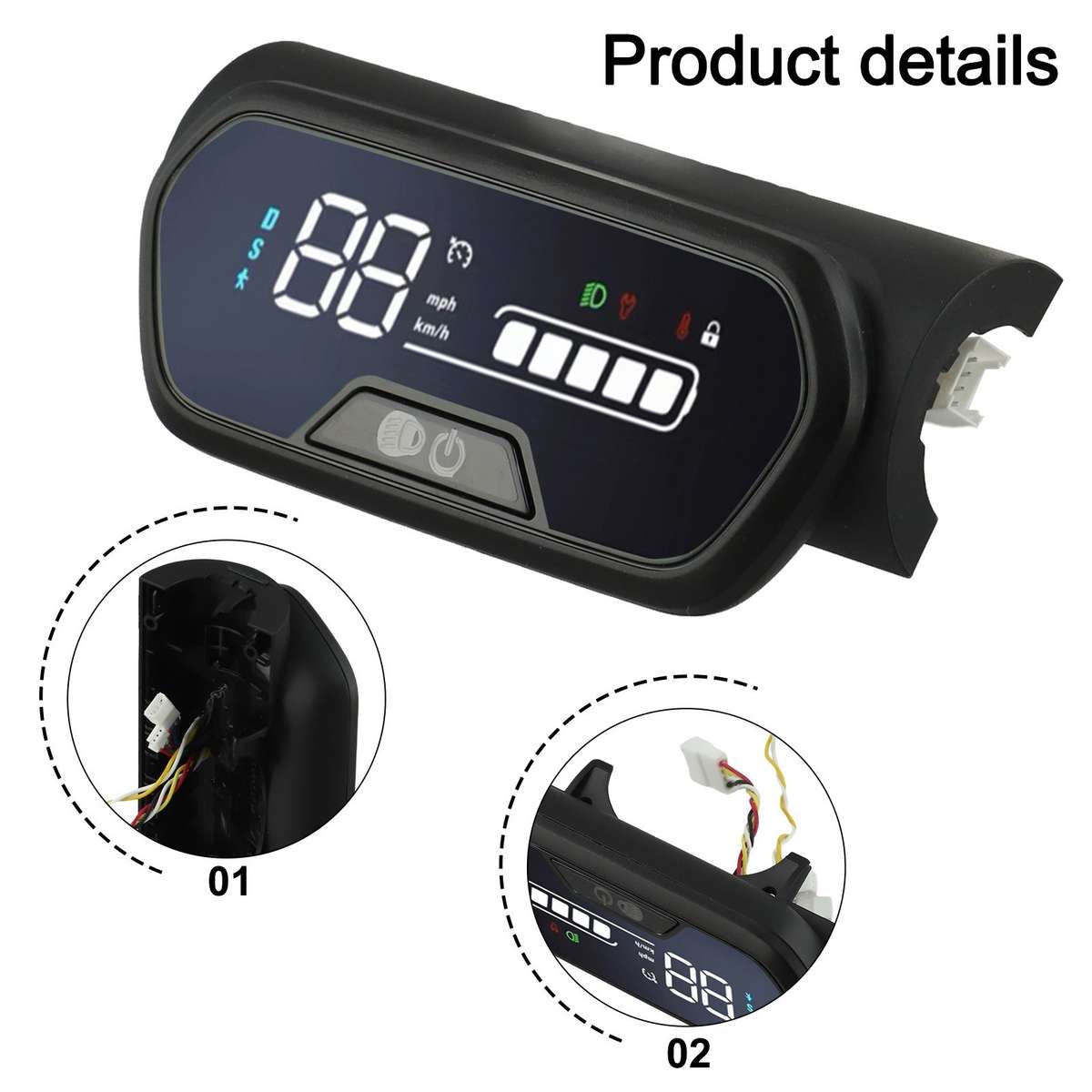 Scooter Accessories Dashboard Replacement For Ninebot Models For E2 And Plus