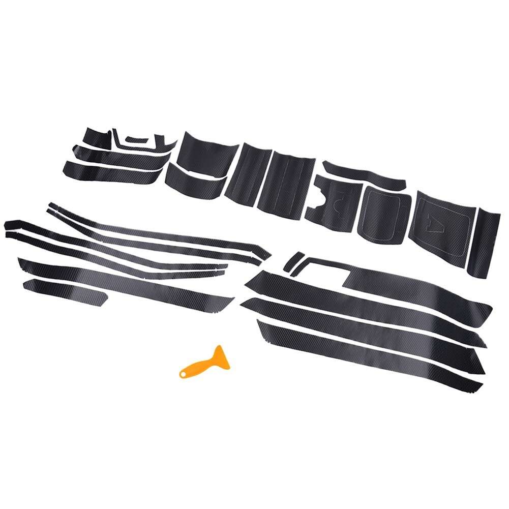 3D-Carbon Fiber Pattern Interior DIY Trim Decals For Mercedes Class,E,W212