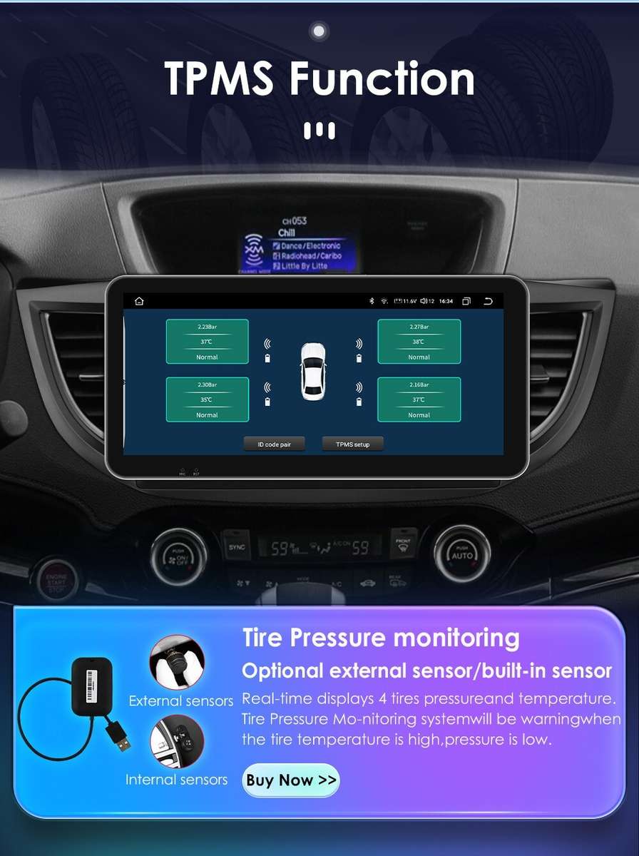 10.3"FOR HONDA CRV 2012-2016 ANDROID AUTO CARPLAY 8Core CAR STEREO RADIO CARPLAY