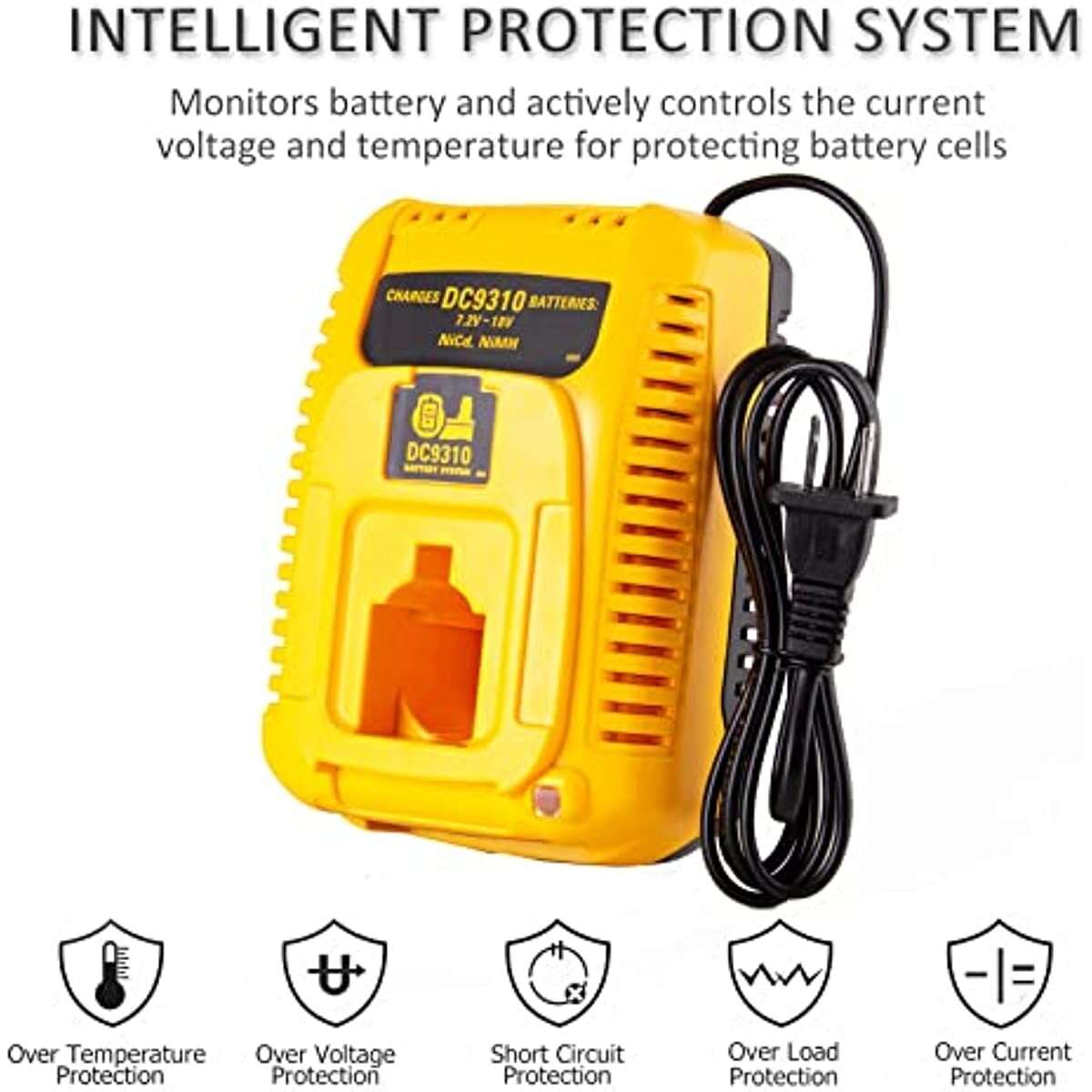 Fast Battery Charger DW9116 for Dewalt 7.2V-18V DC9096 DC9091 Battery DC9310