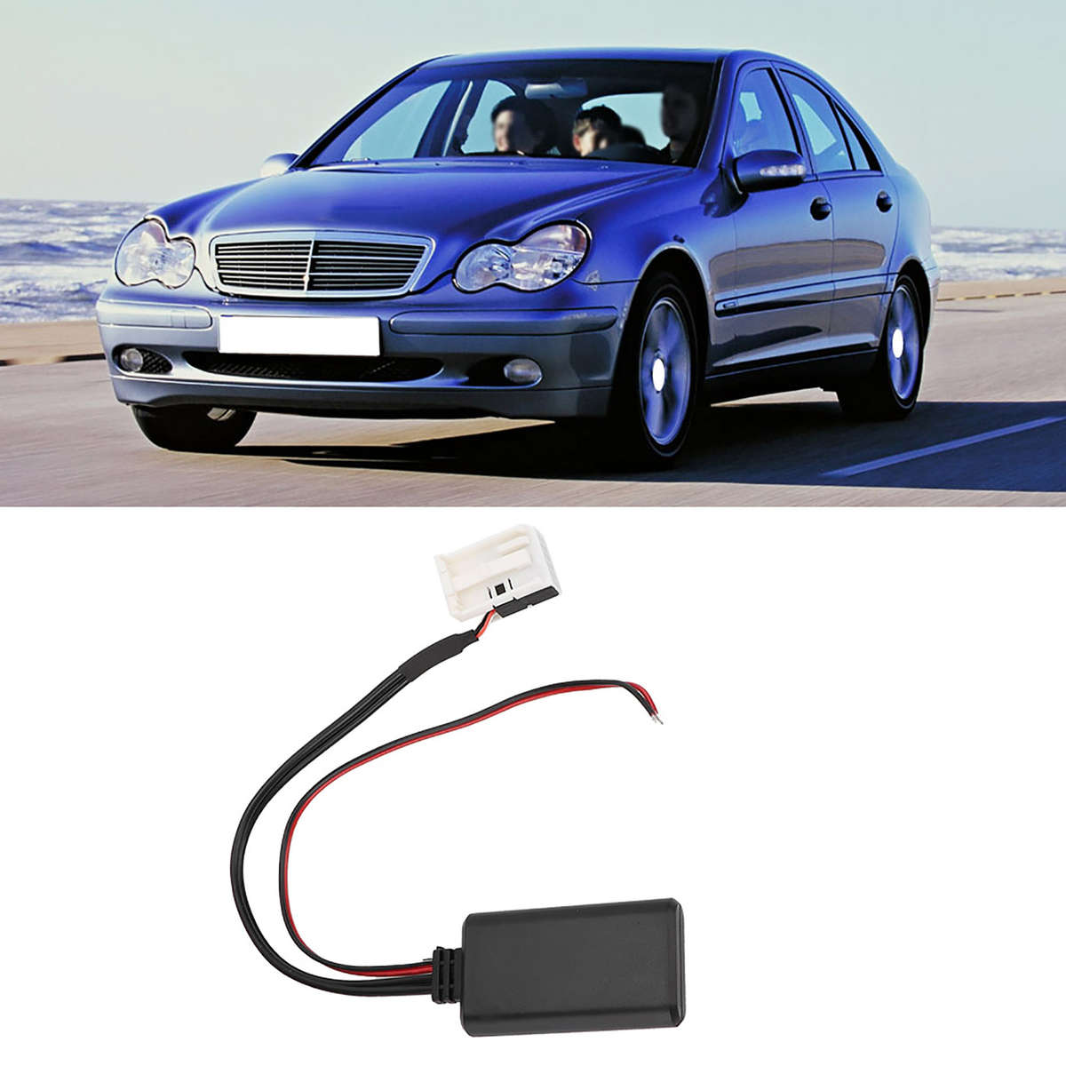 Car Auto 12 Pin Adapter Aux Audio Cable Fits For Benz