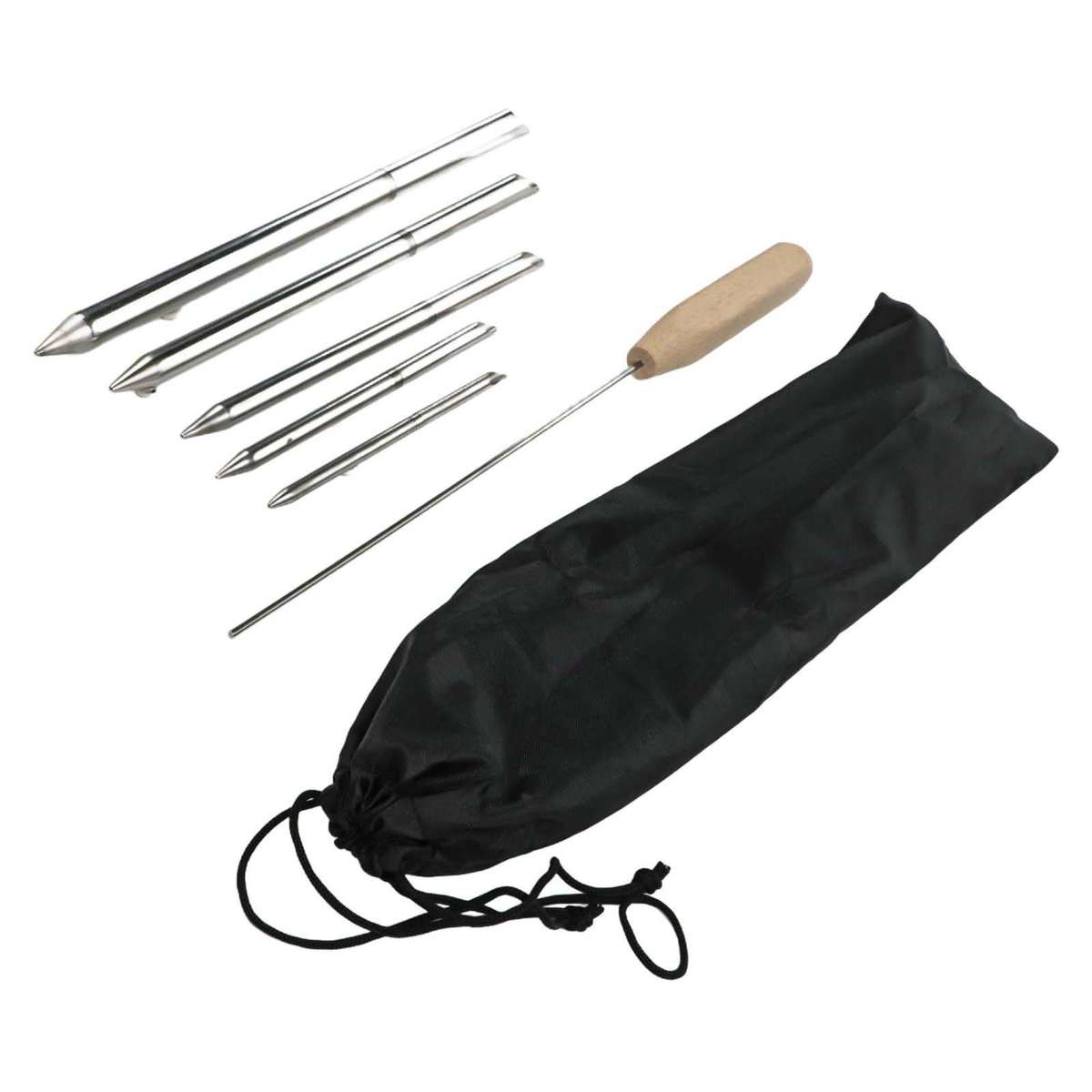 Rope Splicing Tool Kit 6pcs With Needles For Synthetic And Woven Ropes