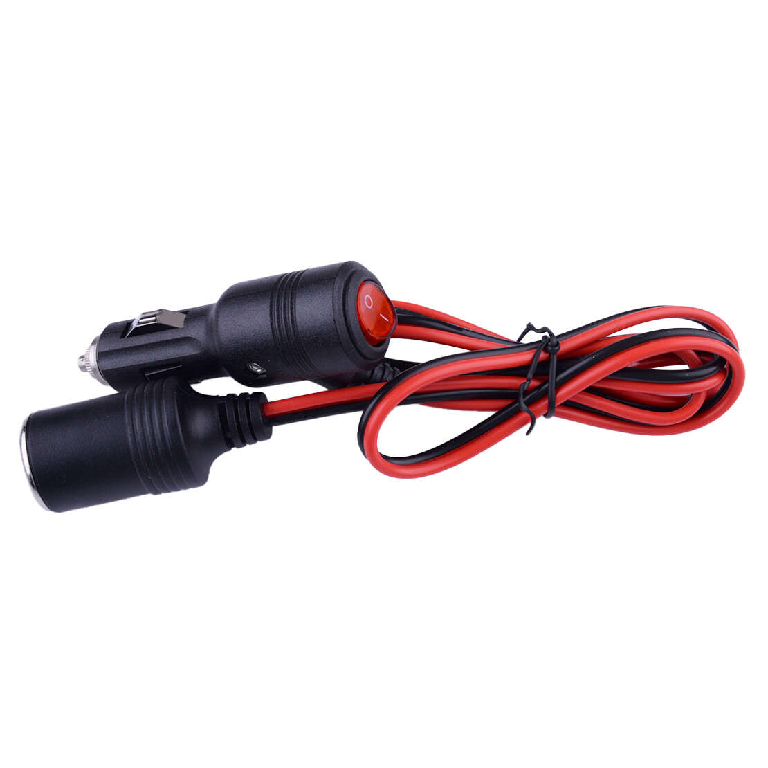 12V Car Cigarette Lighter Extension Cable Plug Socket Adapter with Switch yw