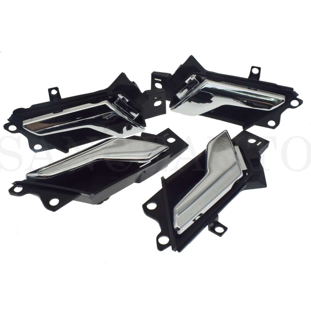 4PCS LH RH Chrome Inside Door Handle For 2012-15 Captiva Sport 08-10 Saturn Vue