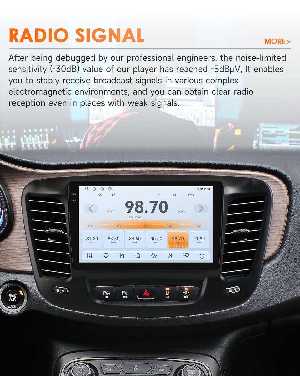 Android 14 8Core For Chrysler 200 200C 2015-2019 CarPlay Car Radio Stereo 6+64GB