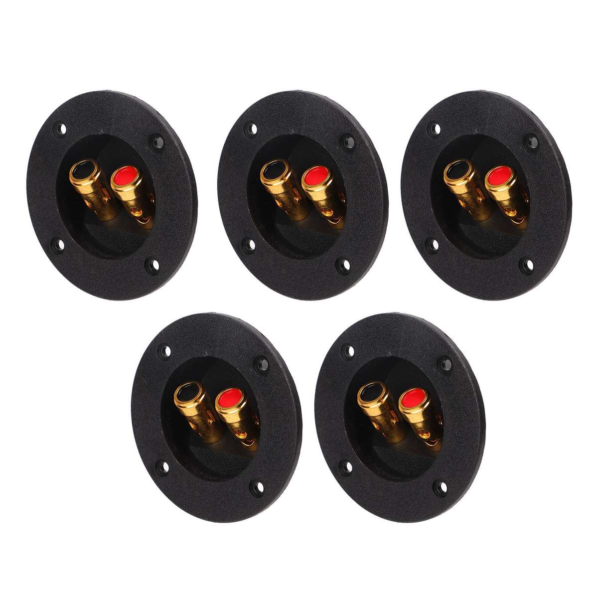 5Pcs 2 Way Stereo Speaker Box Terminal Cup Double Binding Posts For Car RV Y CHW