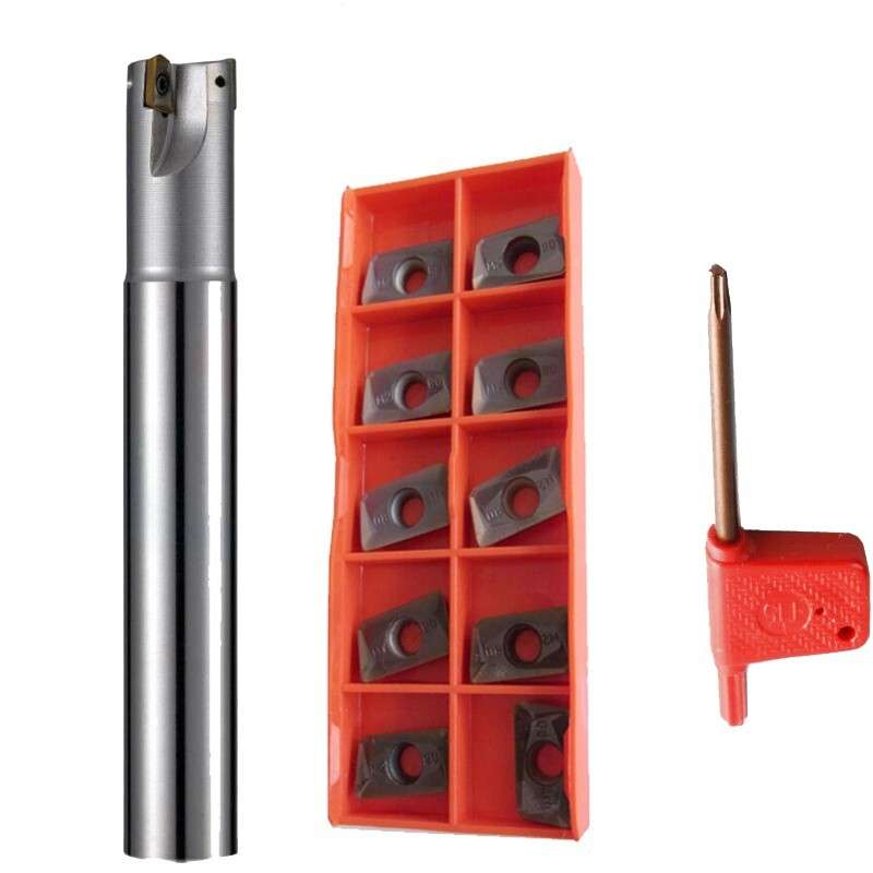 3x BAP 300R 12mm Indexable Face End Mill Cutter + 10pcs APMT1135PDERDP Blade Kit