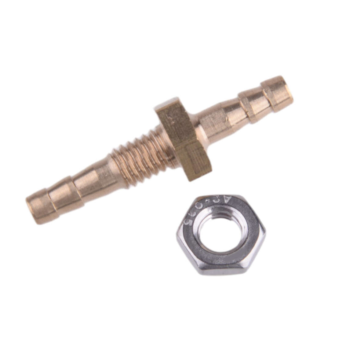 10x 1/4" inch 6mm Brass Bulkhead Fitting Hose Barb Connector Tube Joiner B8