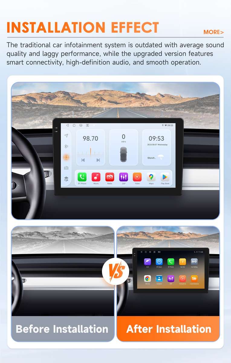 9" Android 14 Carplay 6+64GB For Subaru Forester Impreza 2012-2014 GPS Radio DSP