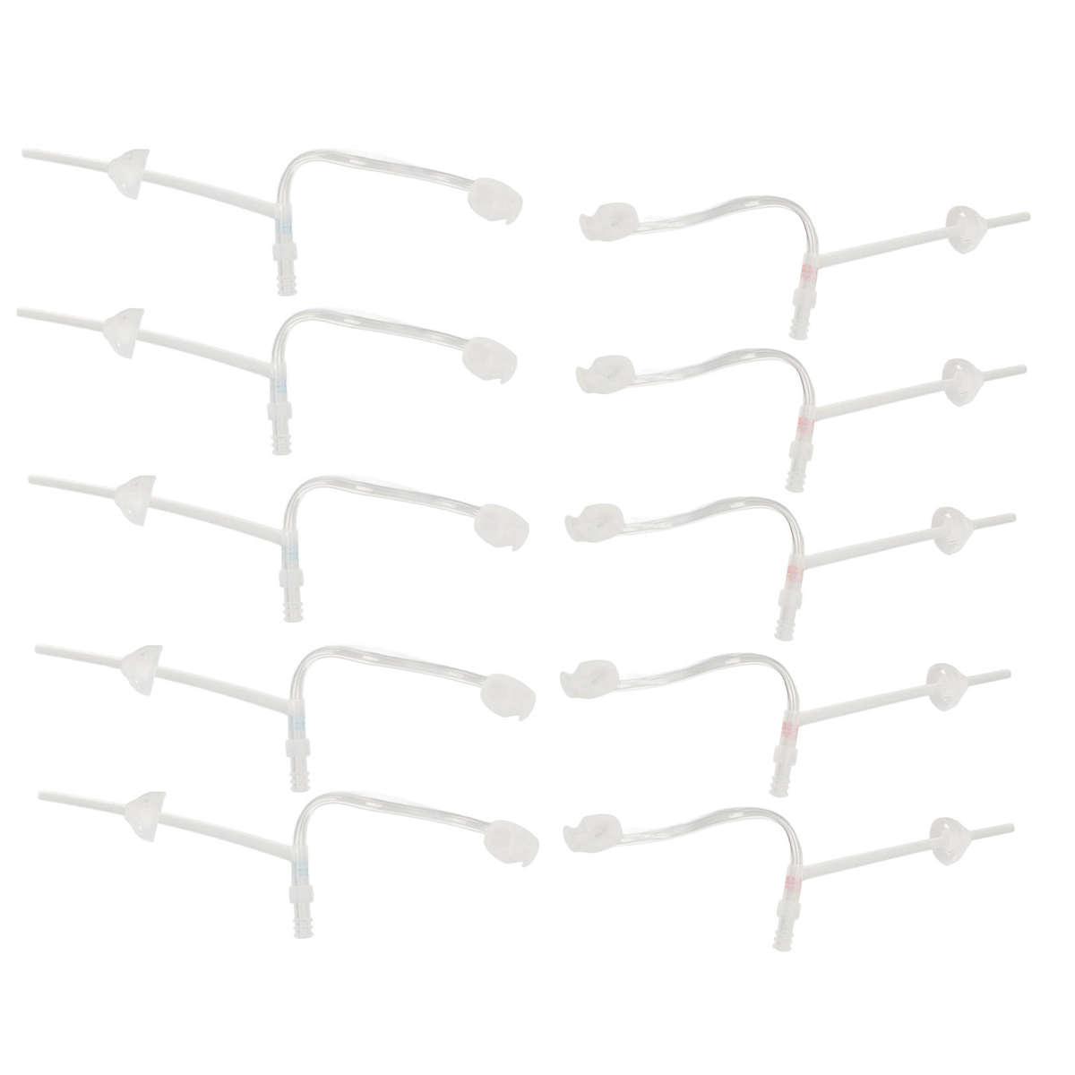 5pcs BTE Sound Aid Replacement Slim Tubes 2B Size Sound Amplifier Tubes With CHW