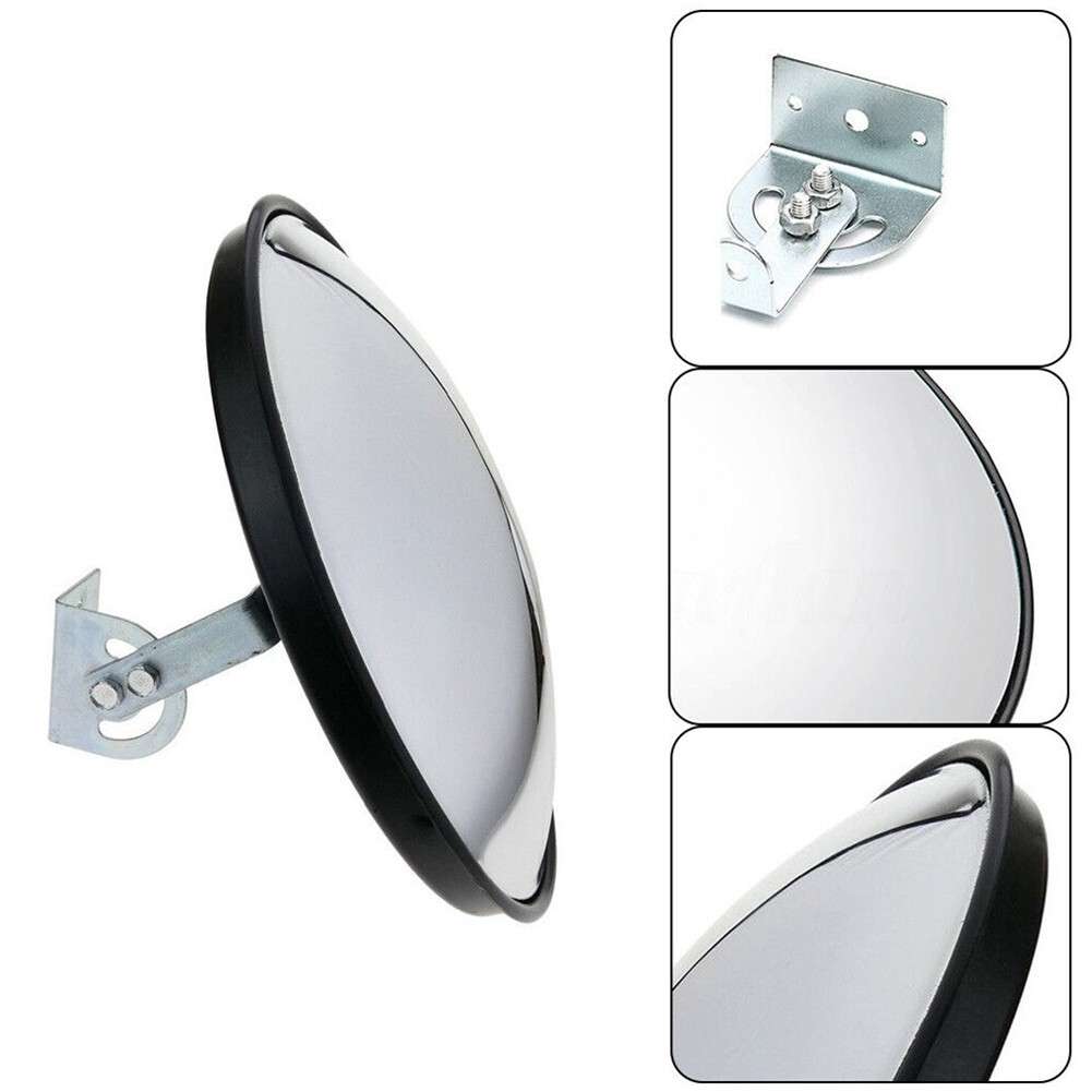 12" Traffic Convex Mirror Wide Angle Safety Mirror Driveway Outdoor Security New