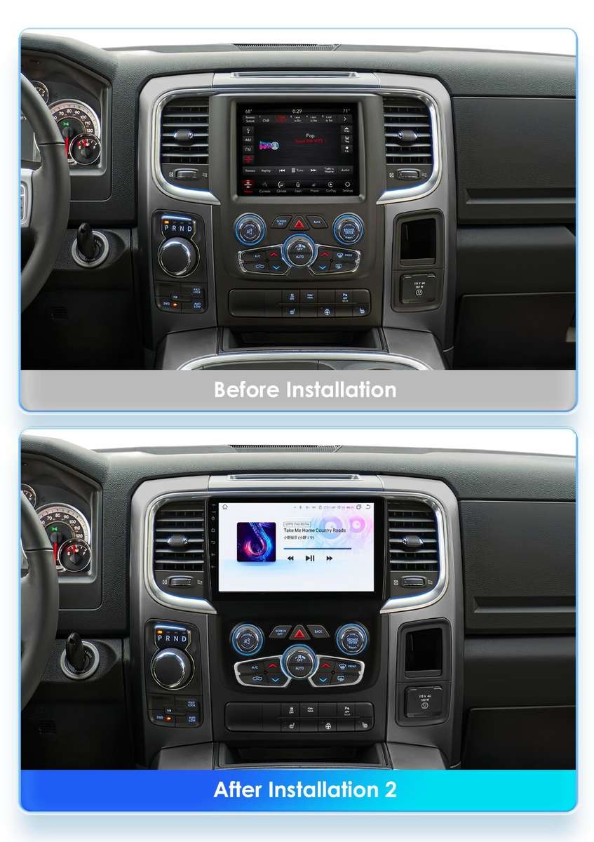 For Dodge Ram 1500/2500/3500 2013-18 Android12 Radio WIFI CarPlay GPS Stereo DAB