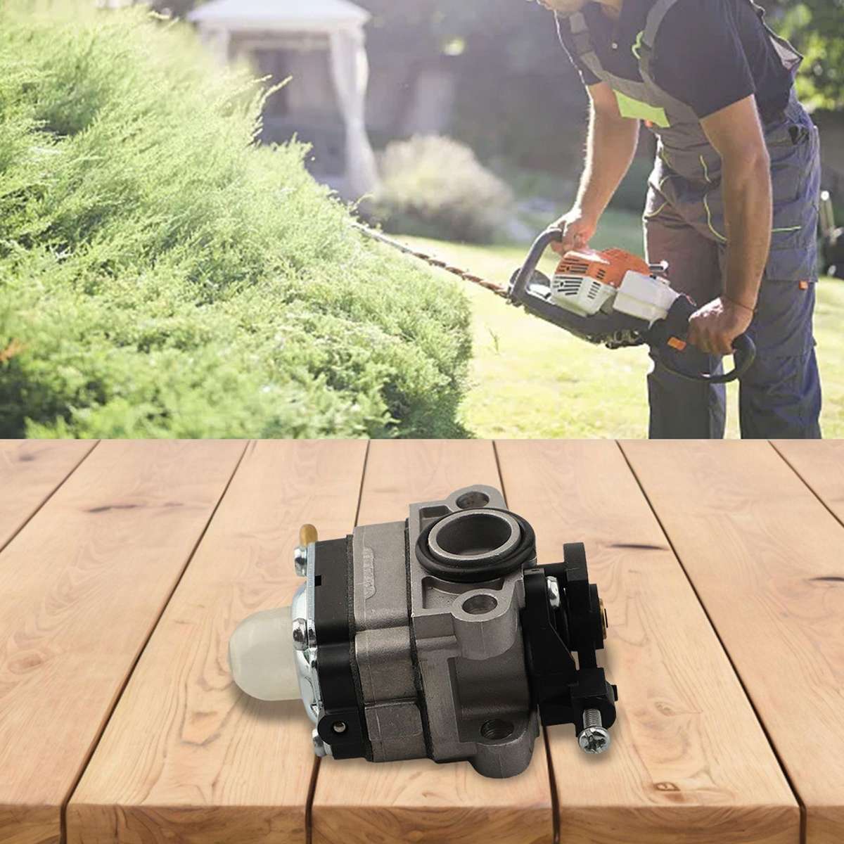 Reliable Carburetor Set For Black Max BM25PHVNM 25cc 2 Cycle Gas Trimmer