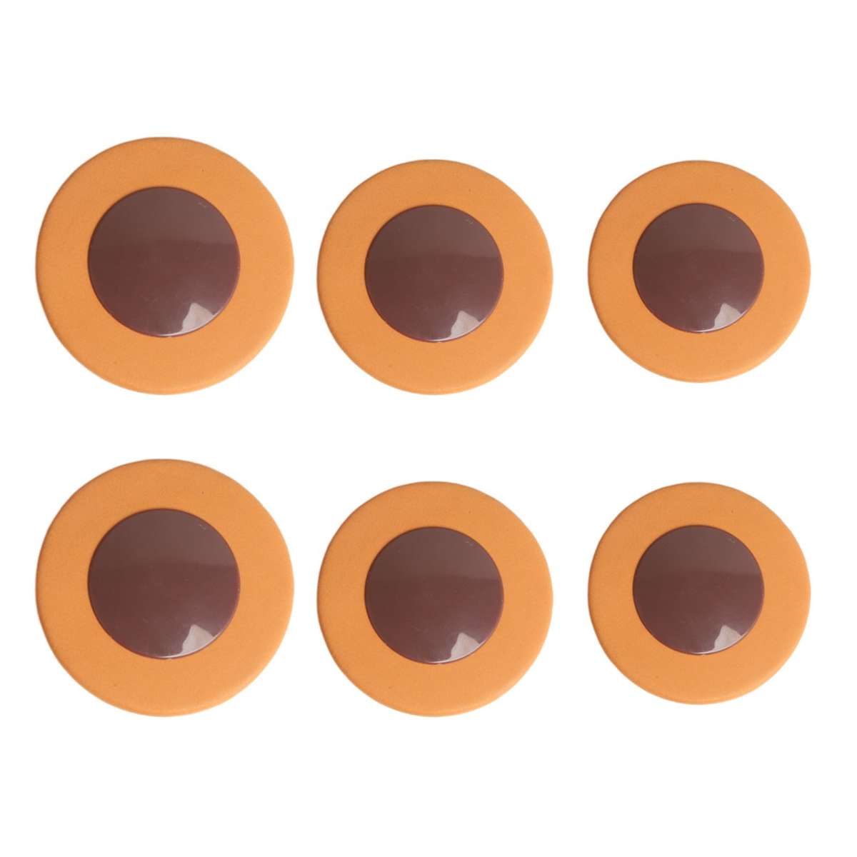 Complete Set Of 25 PCS Brown Saxophone Leather Pads For Tenor Sax Replacement