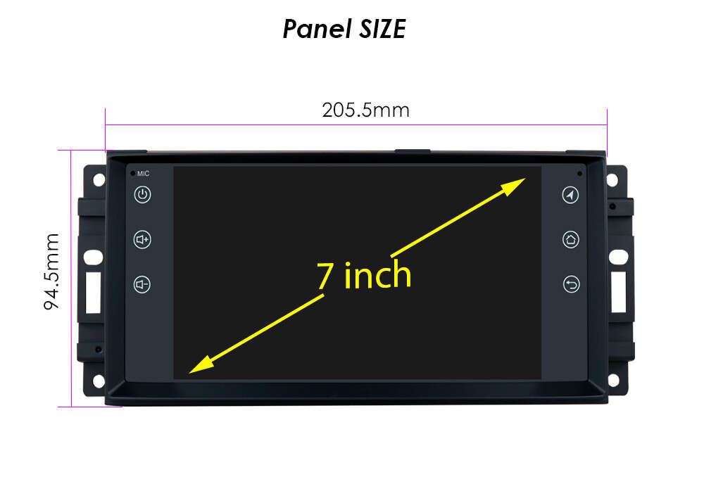 7" Android Carplay Car Radio Stereo WiFi GPS Nav For Jeep Chrysler Dodge Compass