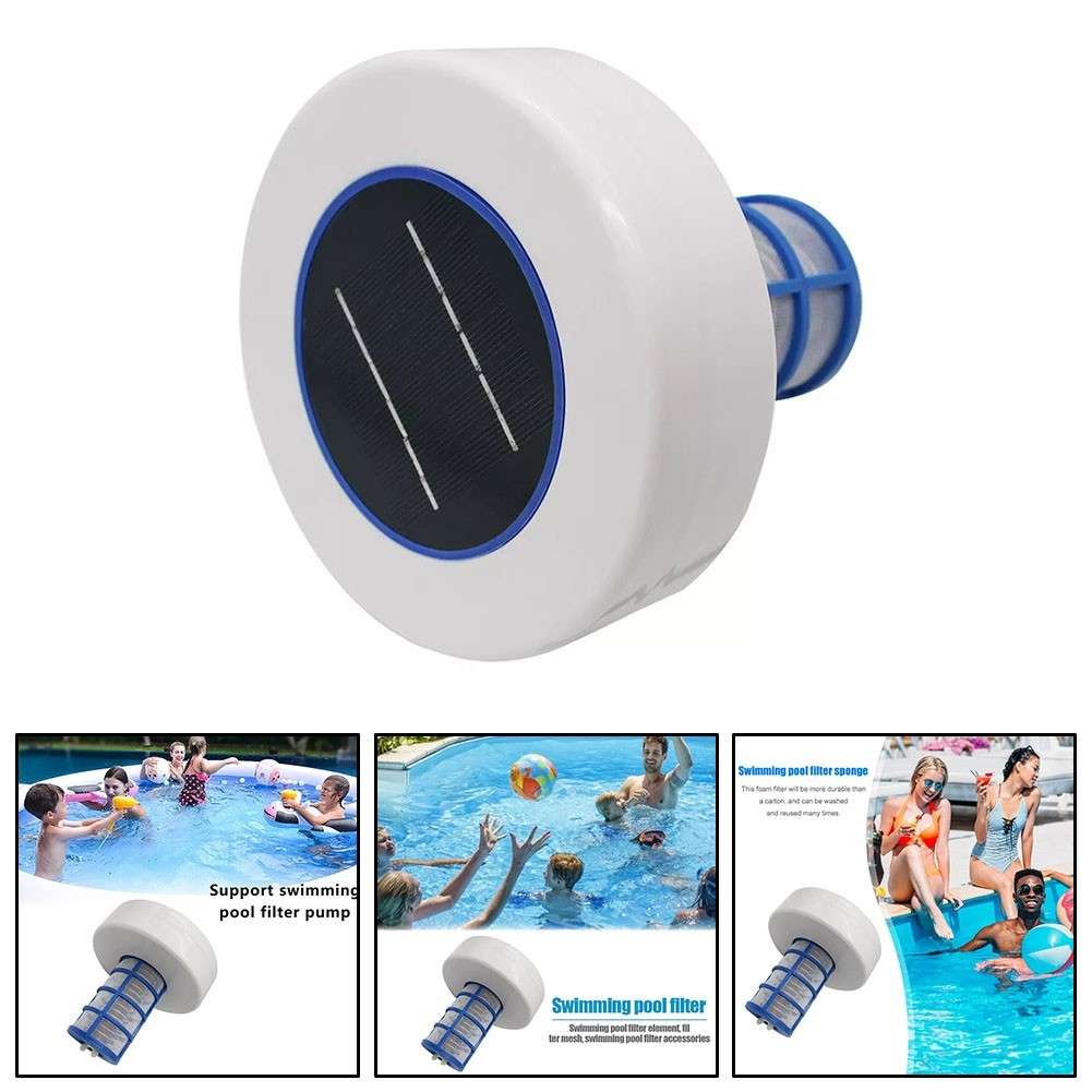 Solar Powered Pool Water Purification Low Maintenance Safe For Swimmers