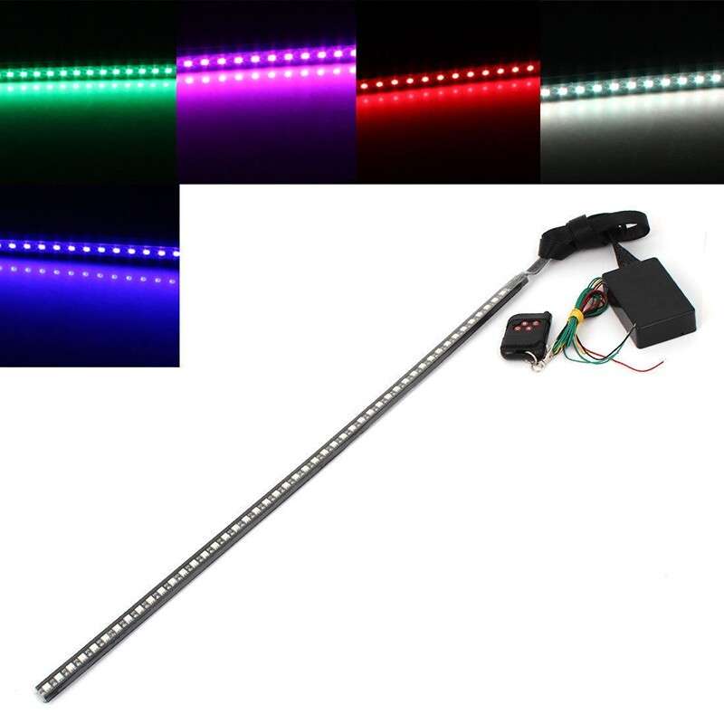 7 Color 48 LED RGB Scanner Flash Car Strobe-Knight Rider-Set Light Strip 22 Inch