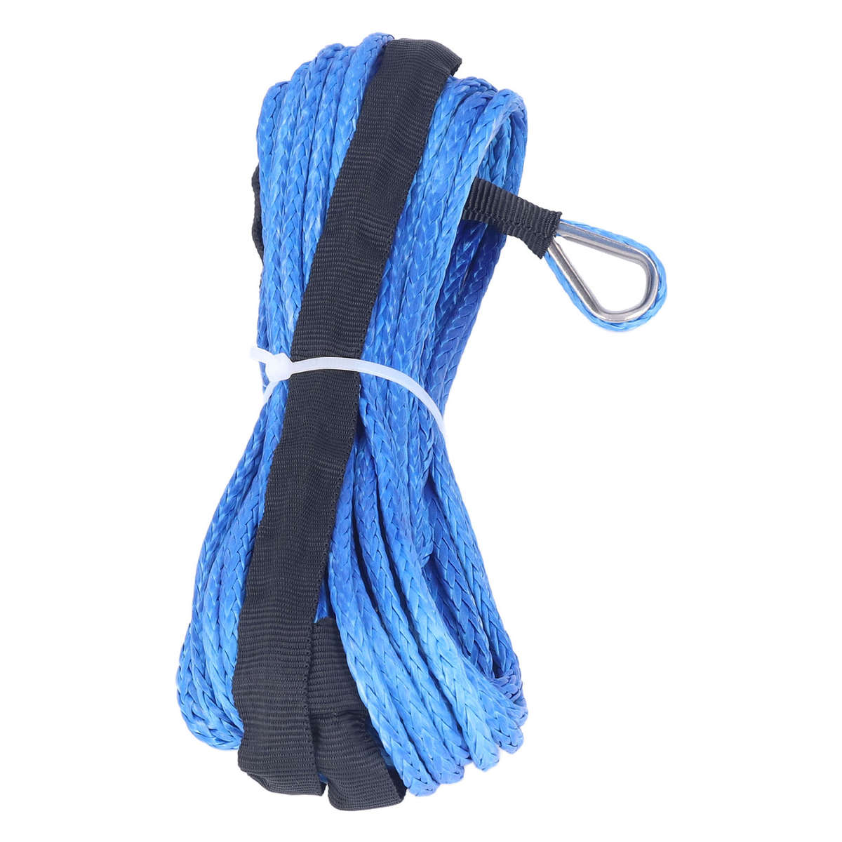 Car Auto Trailer Winch Rope 6mmx15m/ 1/4inx50ft Nylon Blue WearResistant Part