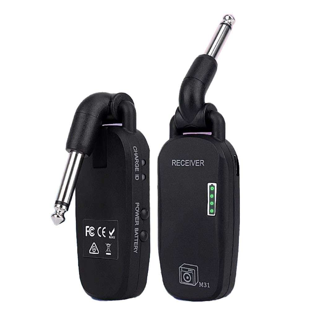 Rechargeable Wireless Guitar System Long Battery Life Exceptional Sound Quality