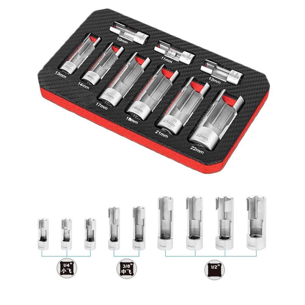 10-22mm Special Socket Set For Coolant Sensors And Wired Temperature Sensors