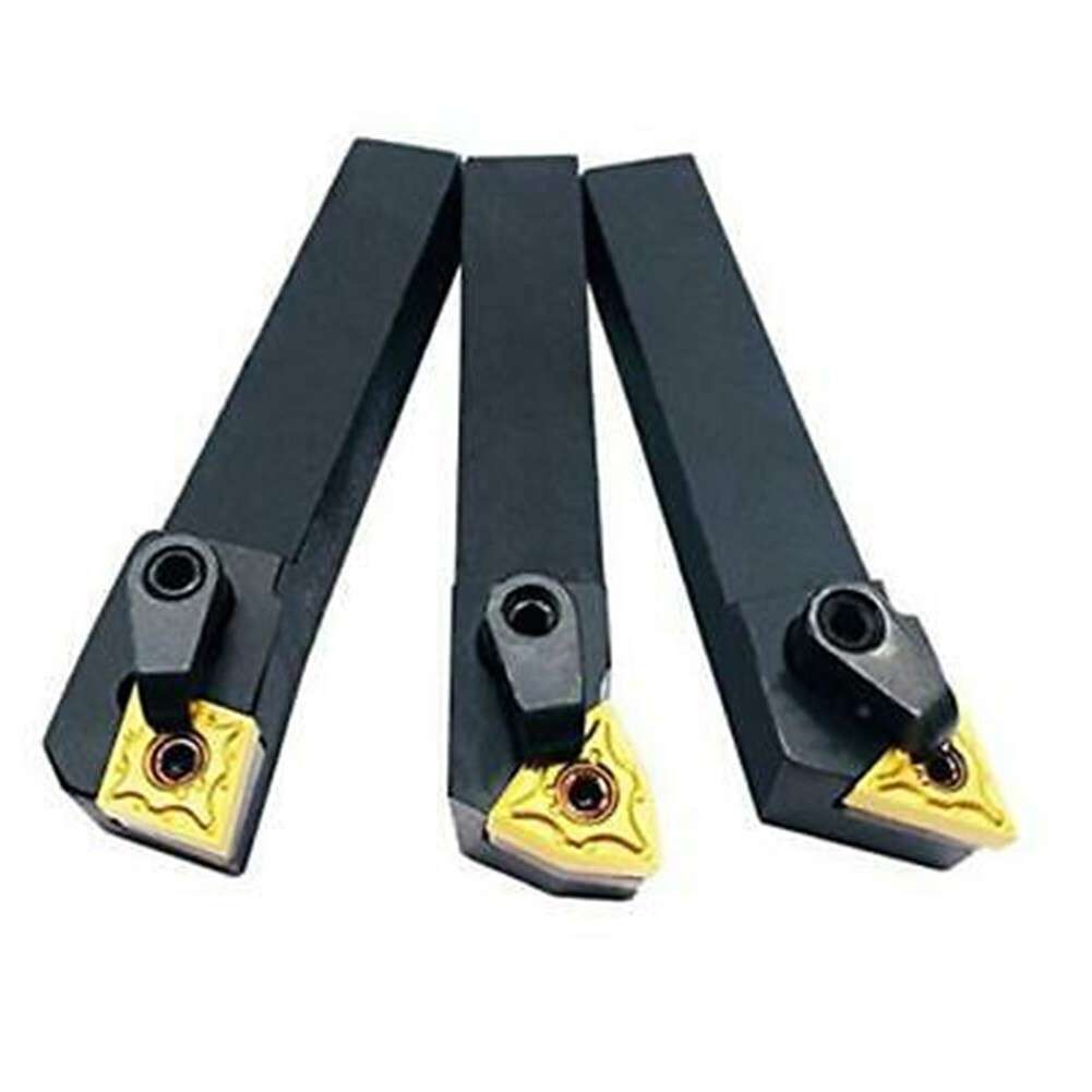 5/8" CNC Lathe Excircle Indexable Carbide Turning Tool Holder Bit Set Fittings