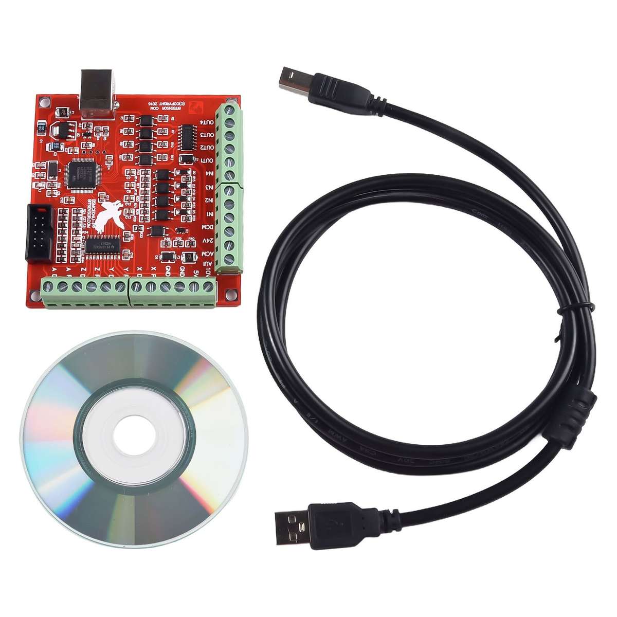 Precision 4 Axis Interface USB for MACH 3 100Khz for BREAKOUT Board For CNC