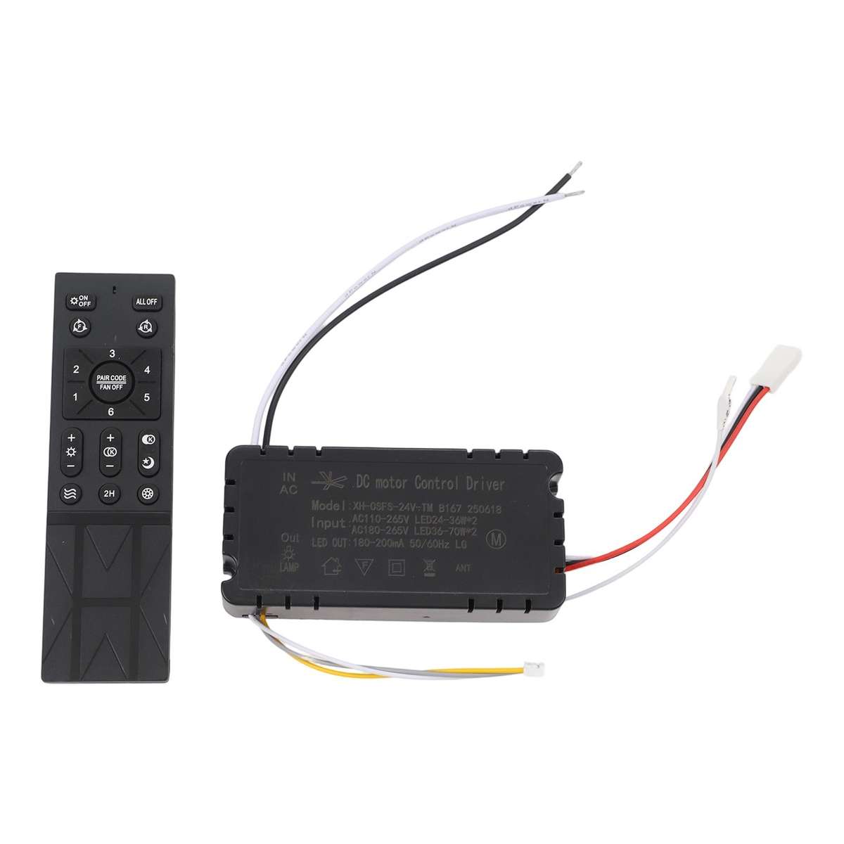 Ceiling Fan Light Remote Control With Flexible Speed Options And Battery Alerts