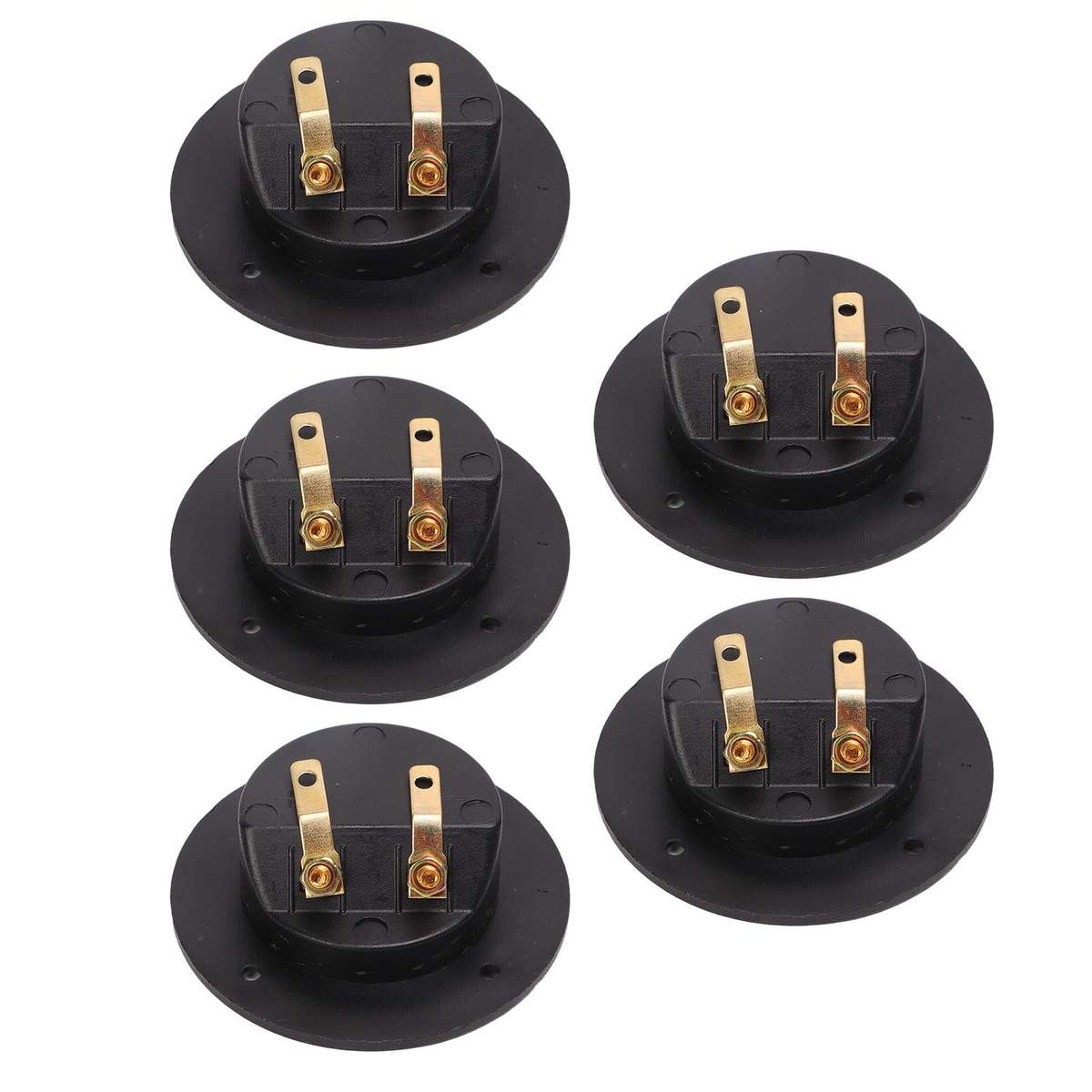 5Pcs 2 Way Stereo Speaker Box Terminal Cup Double Binding Posts For Car RV Y CHW