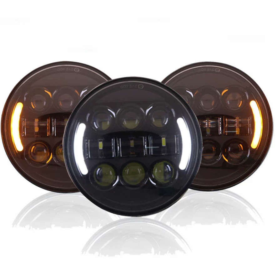 For Harley Davidson Sportster XL 1200 883 5-3/4" 5.75 LED Headlight Turn Signal