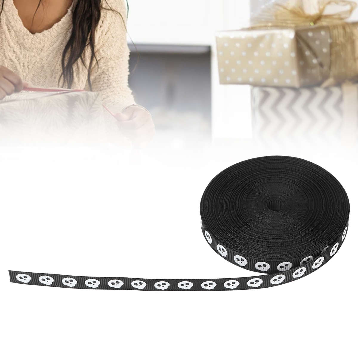 Polyester Ribbon Waterproof High Density 10 Yard 10mm Width Gift Wrap Crafts CHW