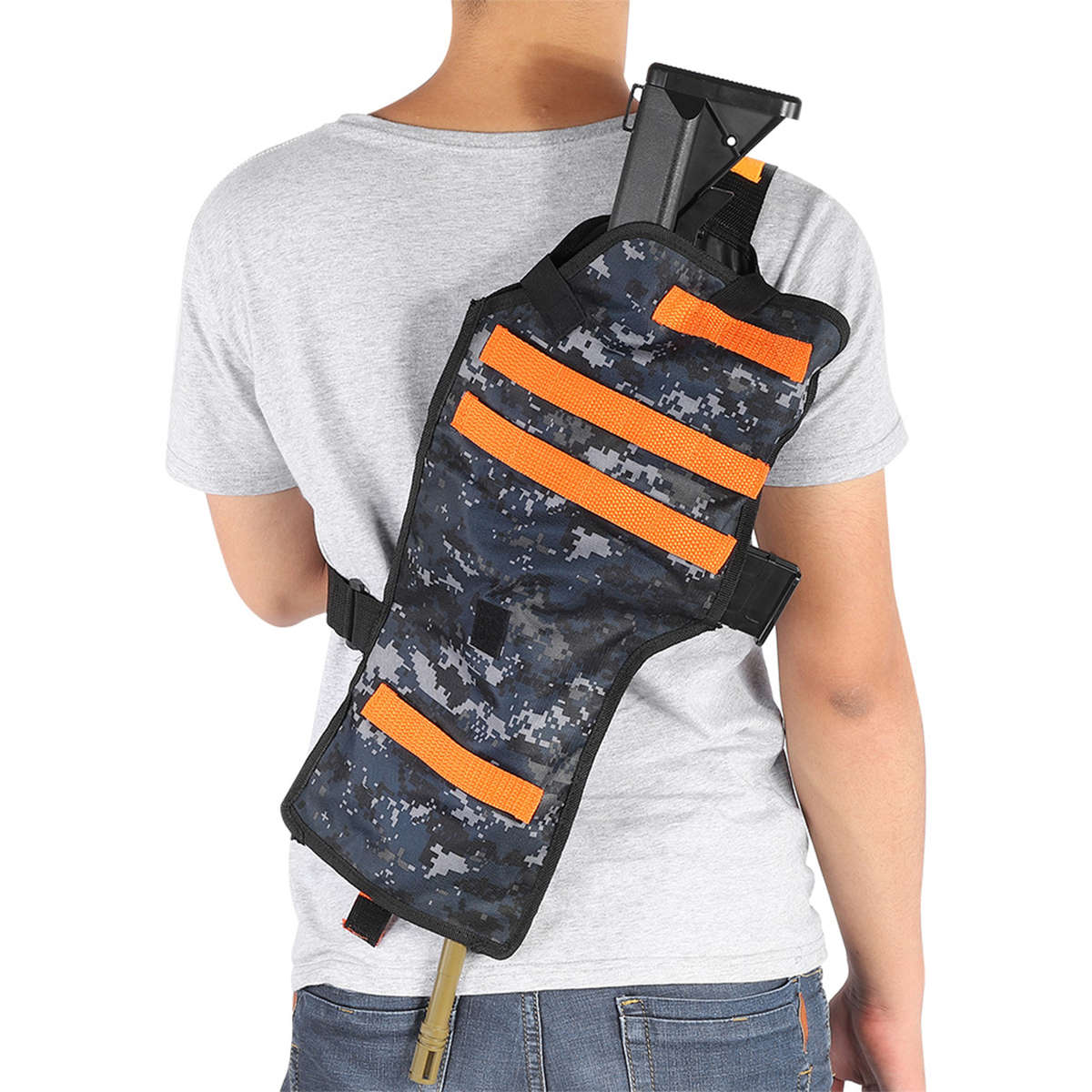 Thicken Storage Bag Back Holster Adjustable Belt For Toy Gun EO CW