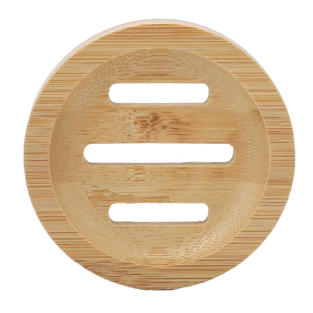 3pcs Bamboo Round Dish Home Bathroom Retro Elegant Self Draining H CHW