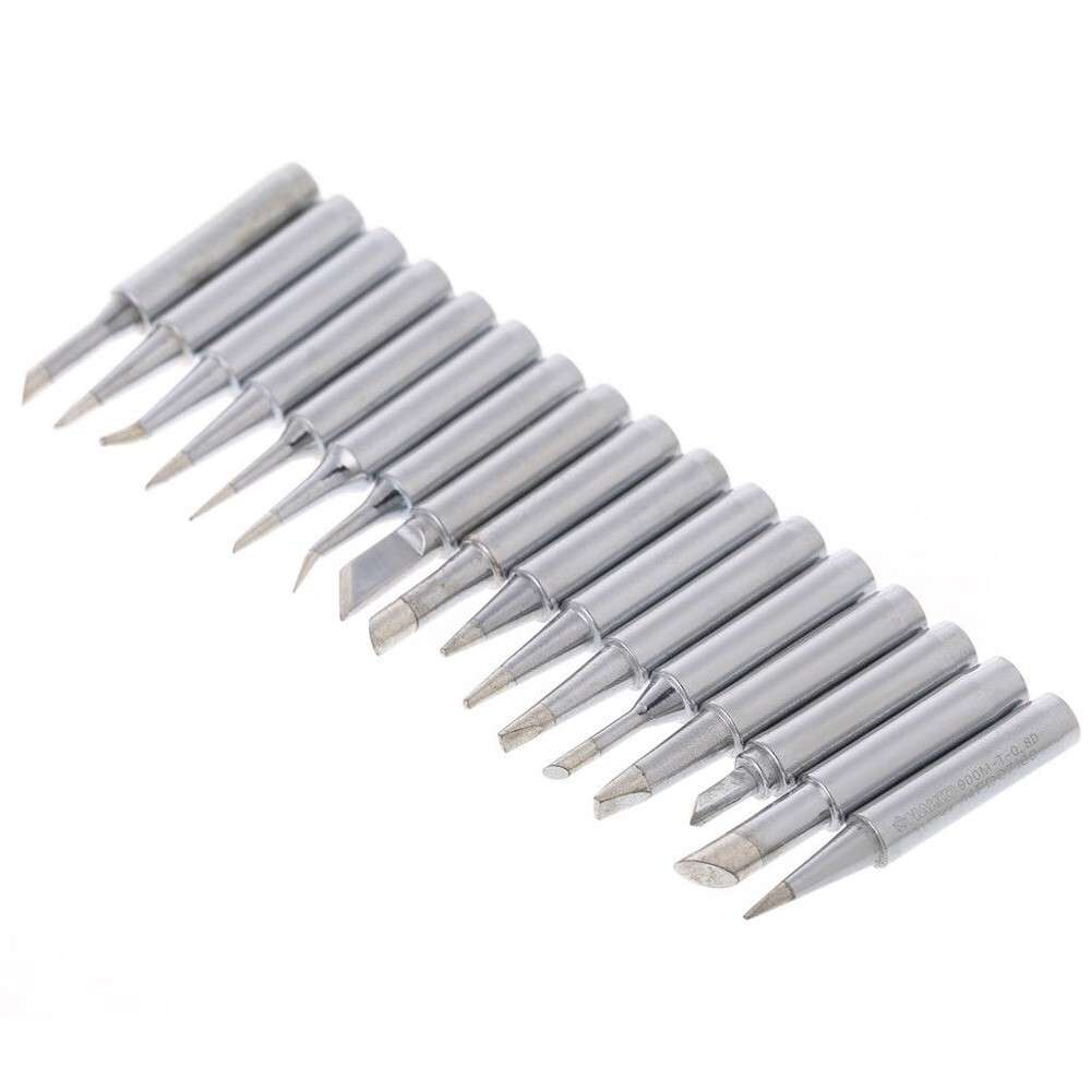 17Pcs/set Tips Solder Soldering Iron Rework Station For