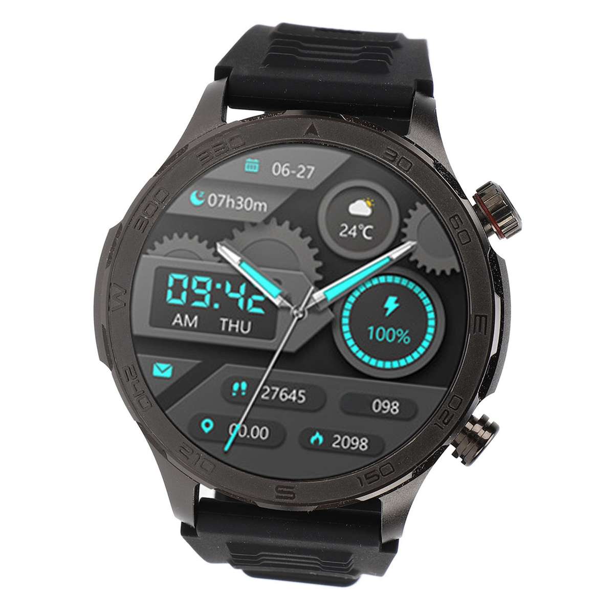 Smart Watch With Cordless Call 1.53in HD Full Touchscreen IP67 Waterproof Mu CHW