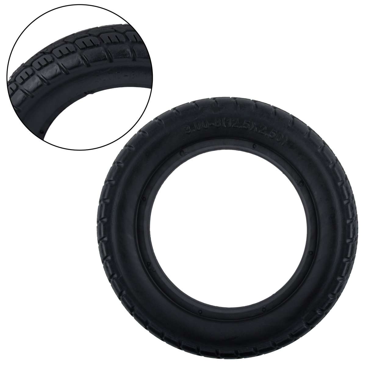 12 Inch Solid Tyre 12 1/2x2 1/4(62-203) For E-Bike Scooter 12.5x2.50 Tire .