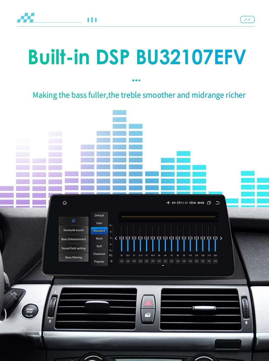 10.33"Android 12 CarPlay 8+128GB For BMW X5 X6 E70 E71 CCC Car GPS Headunit WiFi