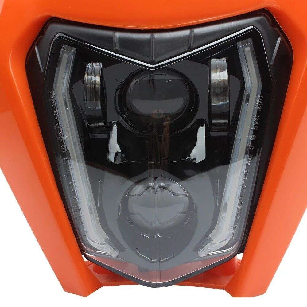 LED Headlight Turn signal DRL w/maske For KTM 250 350 450 690 Enduro R SMC-R
