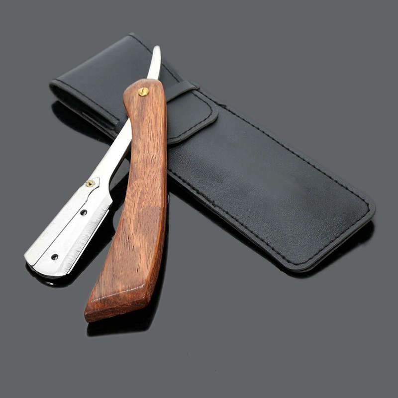 Rosewood Handle Straight Edge Barber Razor