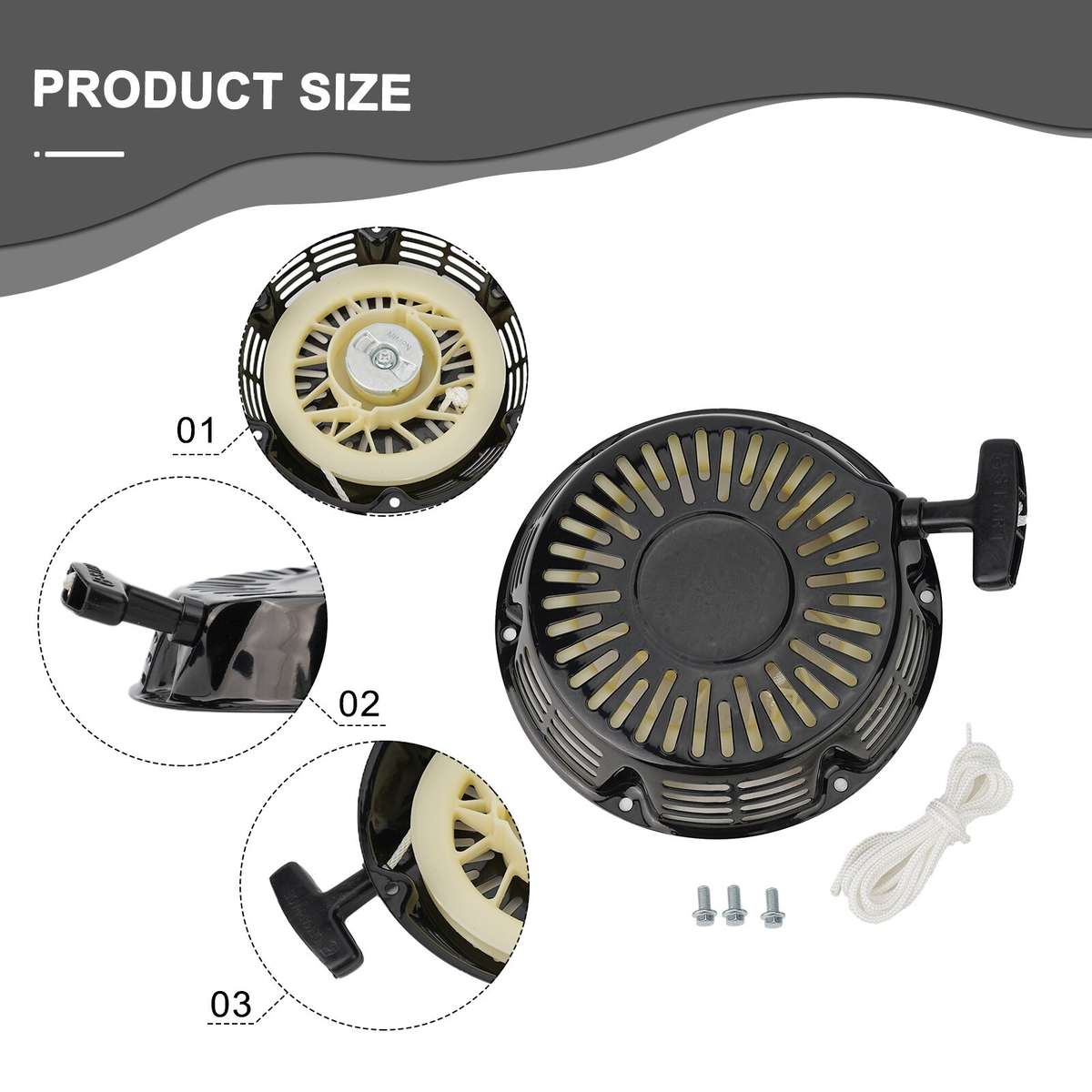 Convenient And Hassle Pull Recoil Starter For Honda Engine Generators