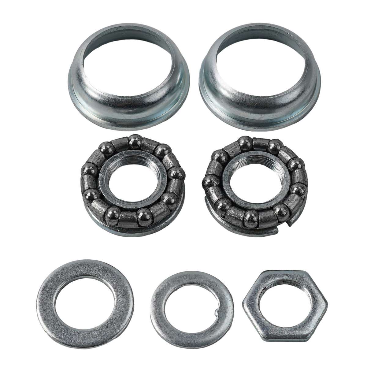 Bike Bicycle Bottom Bracket BB Cup Bearing Set For Large Shell 1 Piece Crank